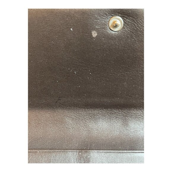 VTG Coach Signature C Brown Canvas Leather Buckle Wallet And Checkbook Holder - Picture 8 of 12